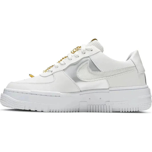 Air Force 1 Low "Pixel Grey Gold Chain"
