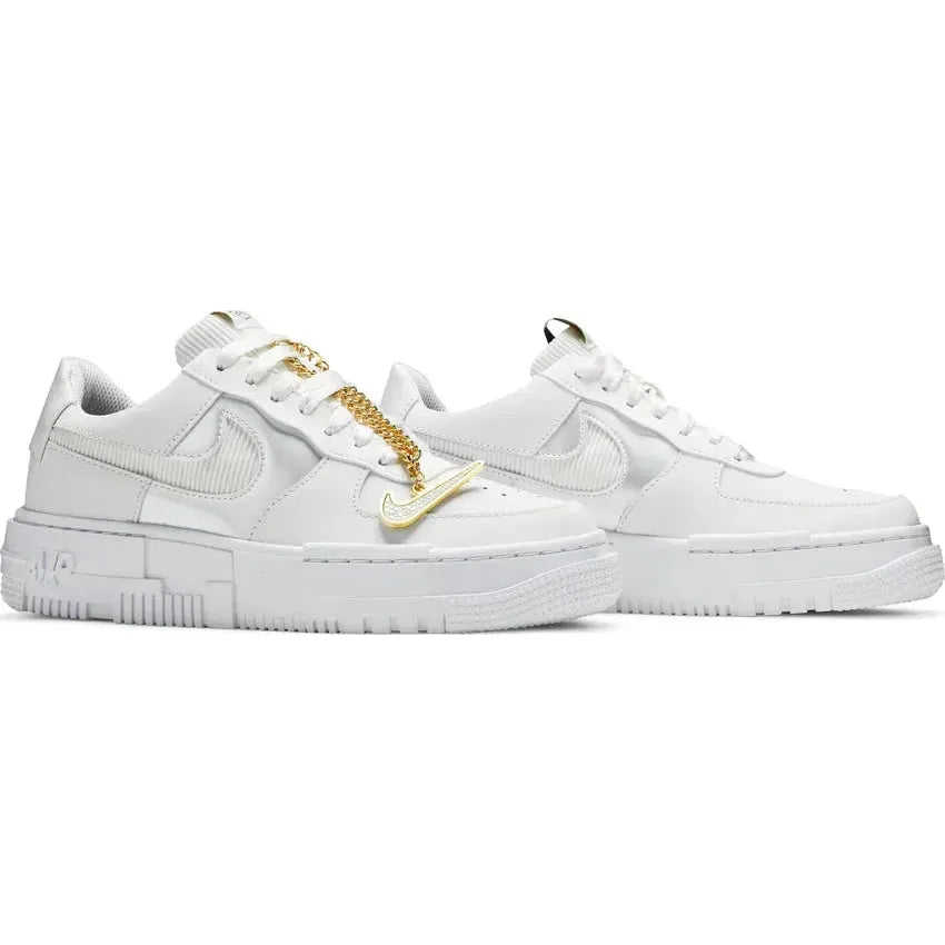 Air Force 1 Low "Pixel Grey Gold Chain"