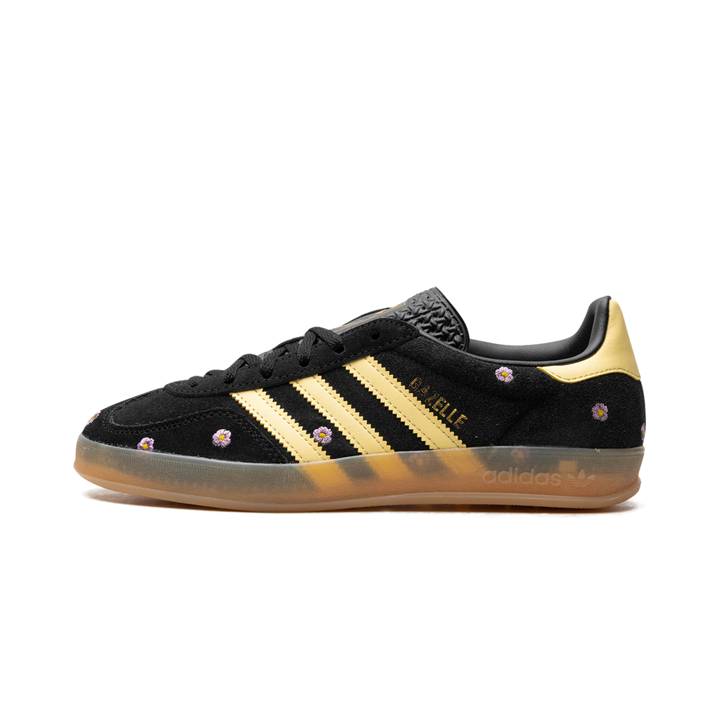 Adidas Gazelle Indoor "Core Black Almost Yellow Floral"