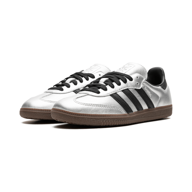 Adidas Samba "Silver Metallic Black Gum"
