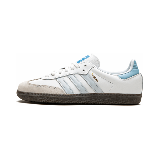 Adidas Samba "Core White Halo Blue"