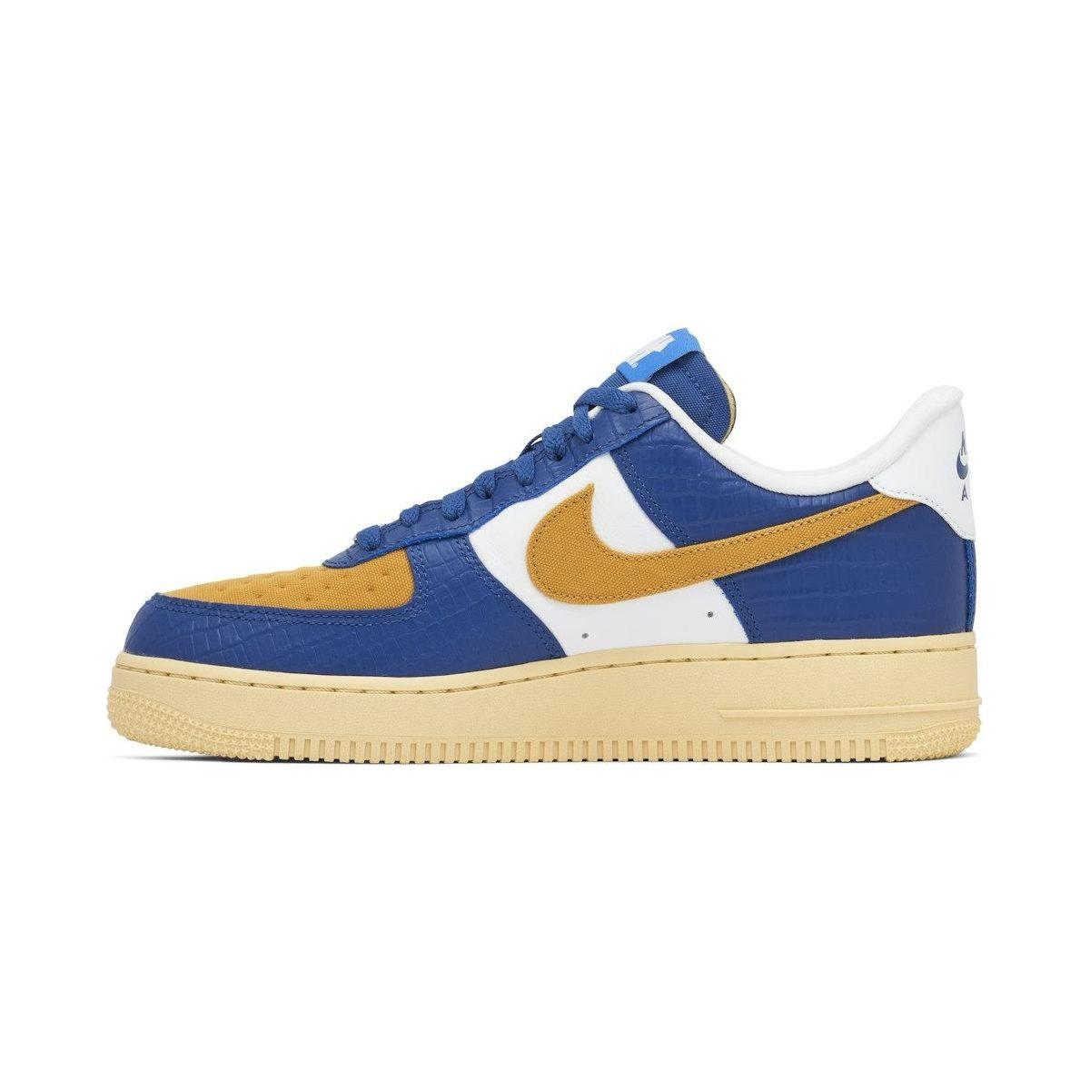 Air Force 1 Low "Undefeated 5 On It Blue Yellow Croc"