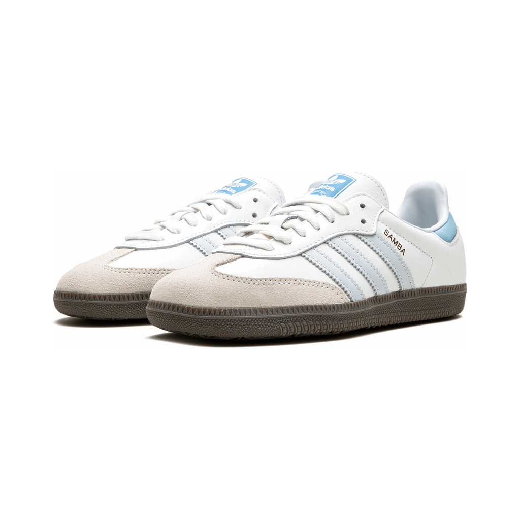 Adidas Samba "Core White Halo Blue"