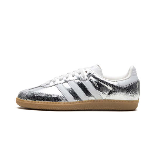 Adidas Samba "Silver Metallic Cracked Leather"