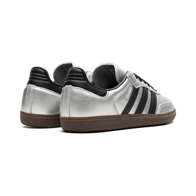 Adidas Samba "Silver Metallic Black Gum"
